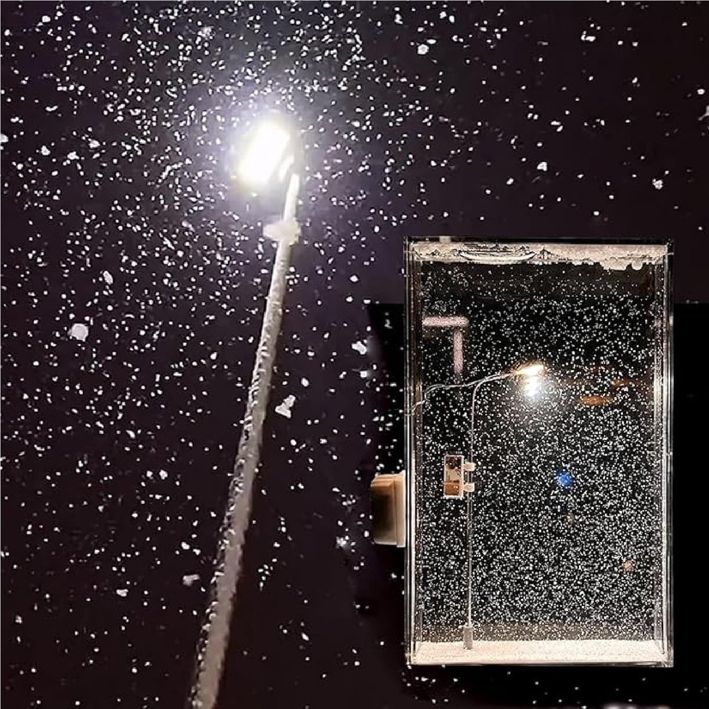 Snow Scene Light Street Lamp