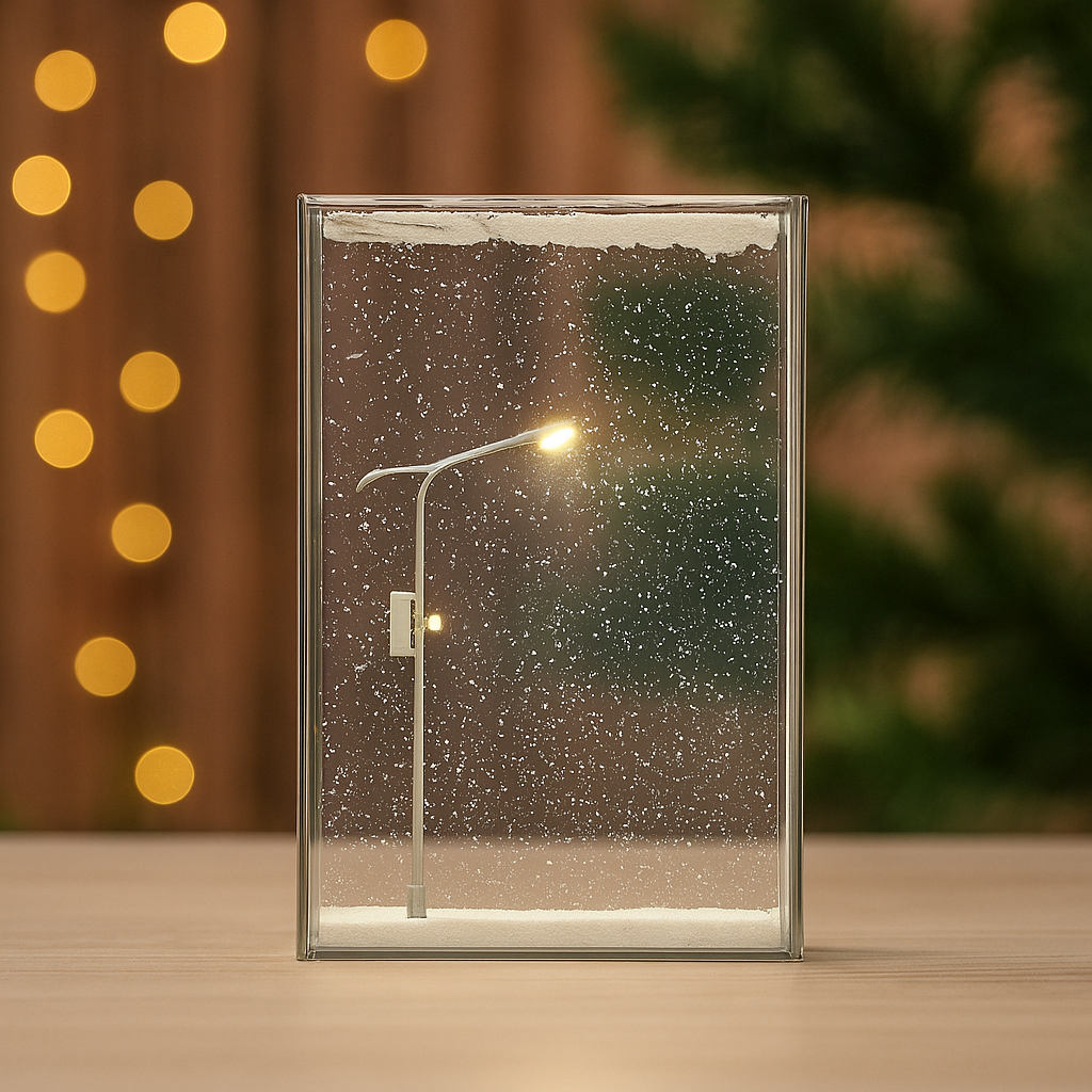 Snow Scene Light Street Lamp