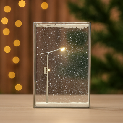 Snow Scene Light Street Lamp